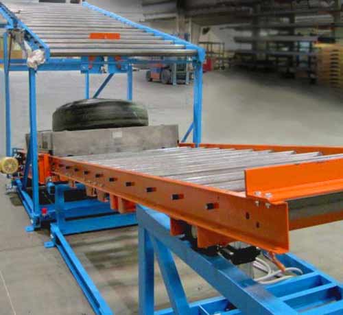 Vertical Gravity Roll Conveyor