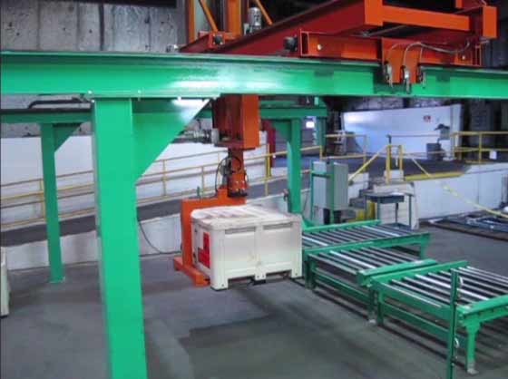 Custom engineered overhead gantry pick and place system